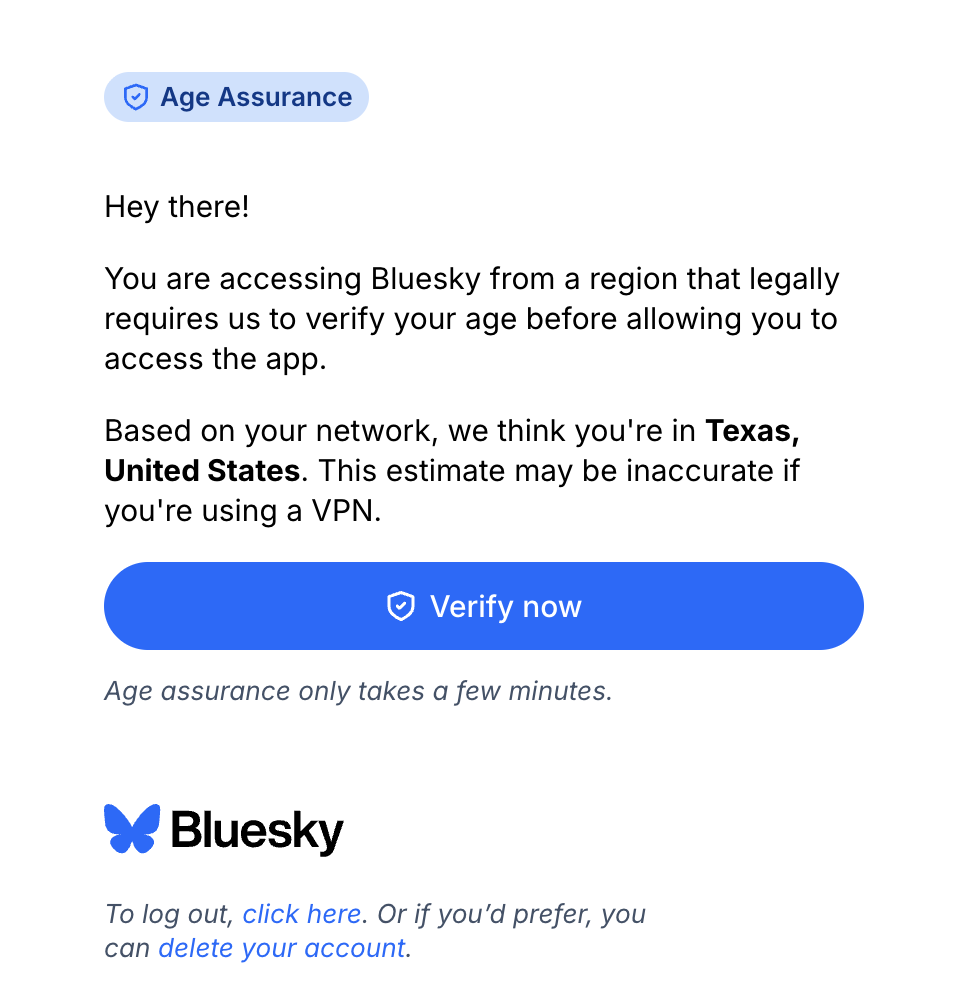 Age Verification in Texas